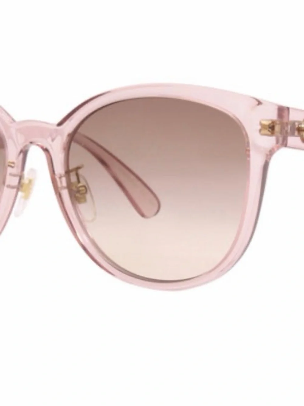 Gucci Pink Gradient Round Sunglasses with burgundy Velvet Case